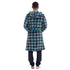 Snuggs Blanket Robe Blue Checkered